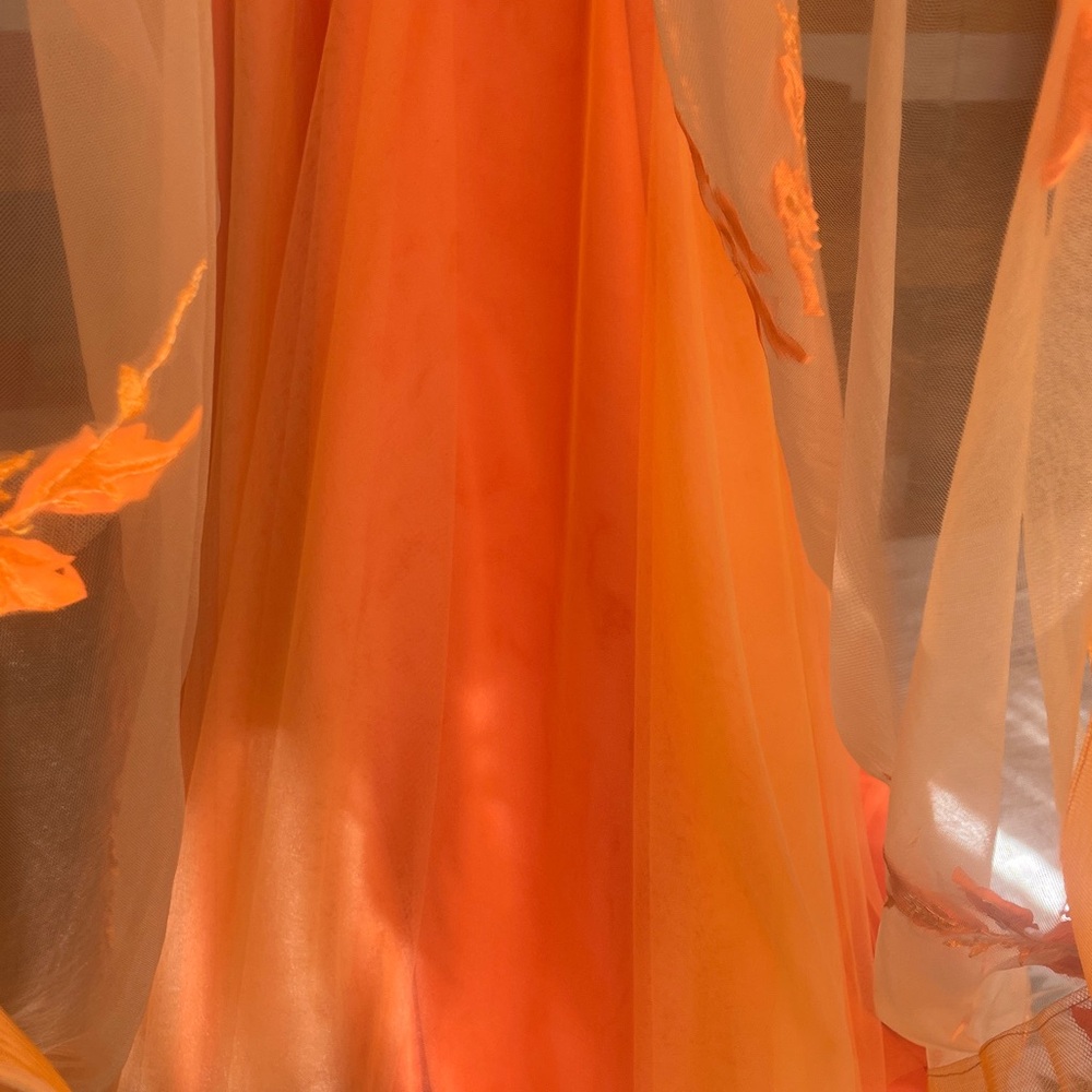 Jovani prom dress in flaming orange! - Picture 9 of 11